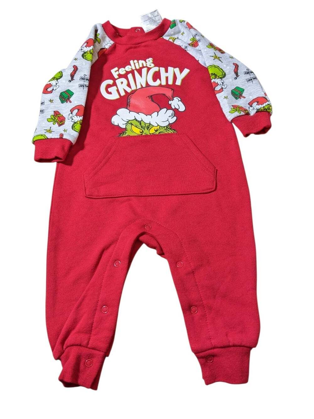 Baby GRINCH Christmas Outfit Size3-6 months FEELING GRINCHY